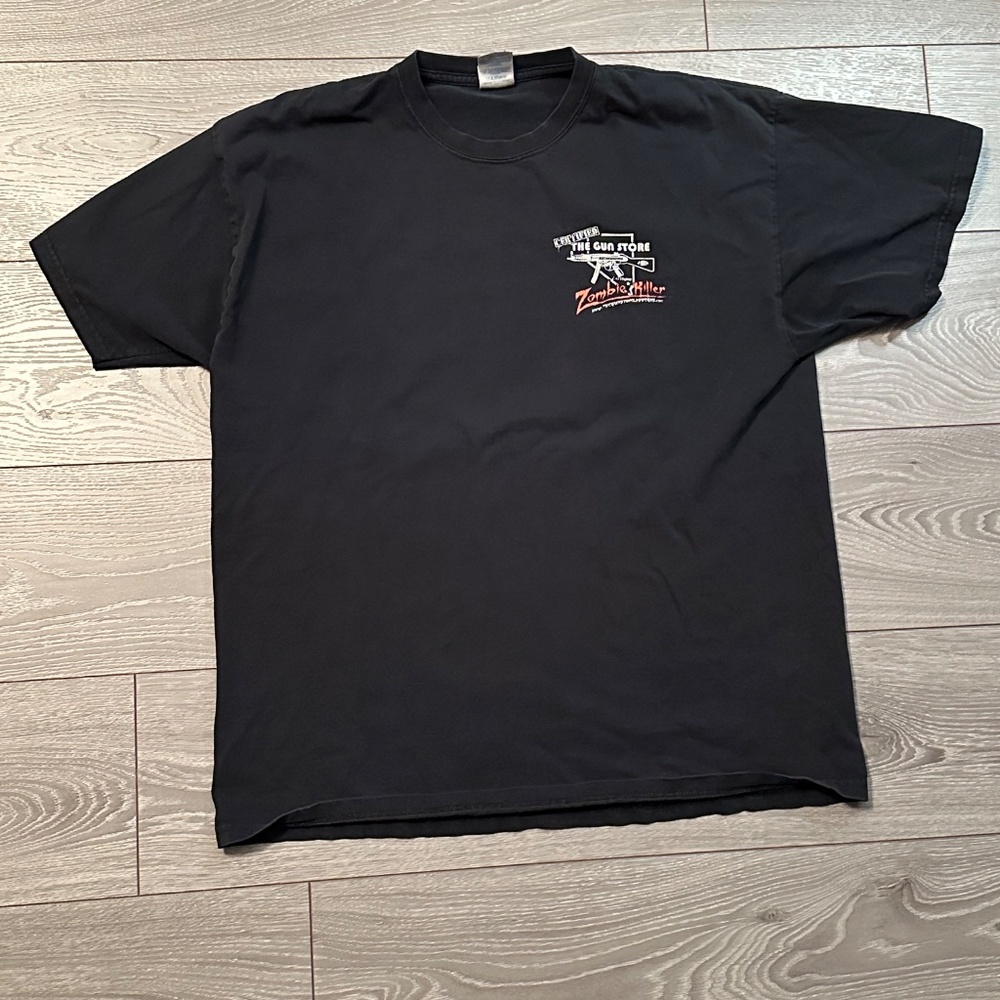 Certified Zombie Killer The Gun Store Y2K Tee - Picture 2 of 5